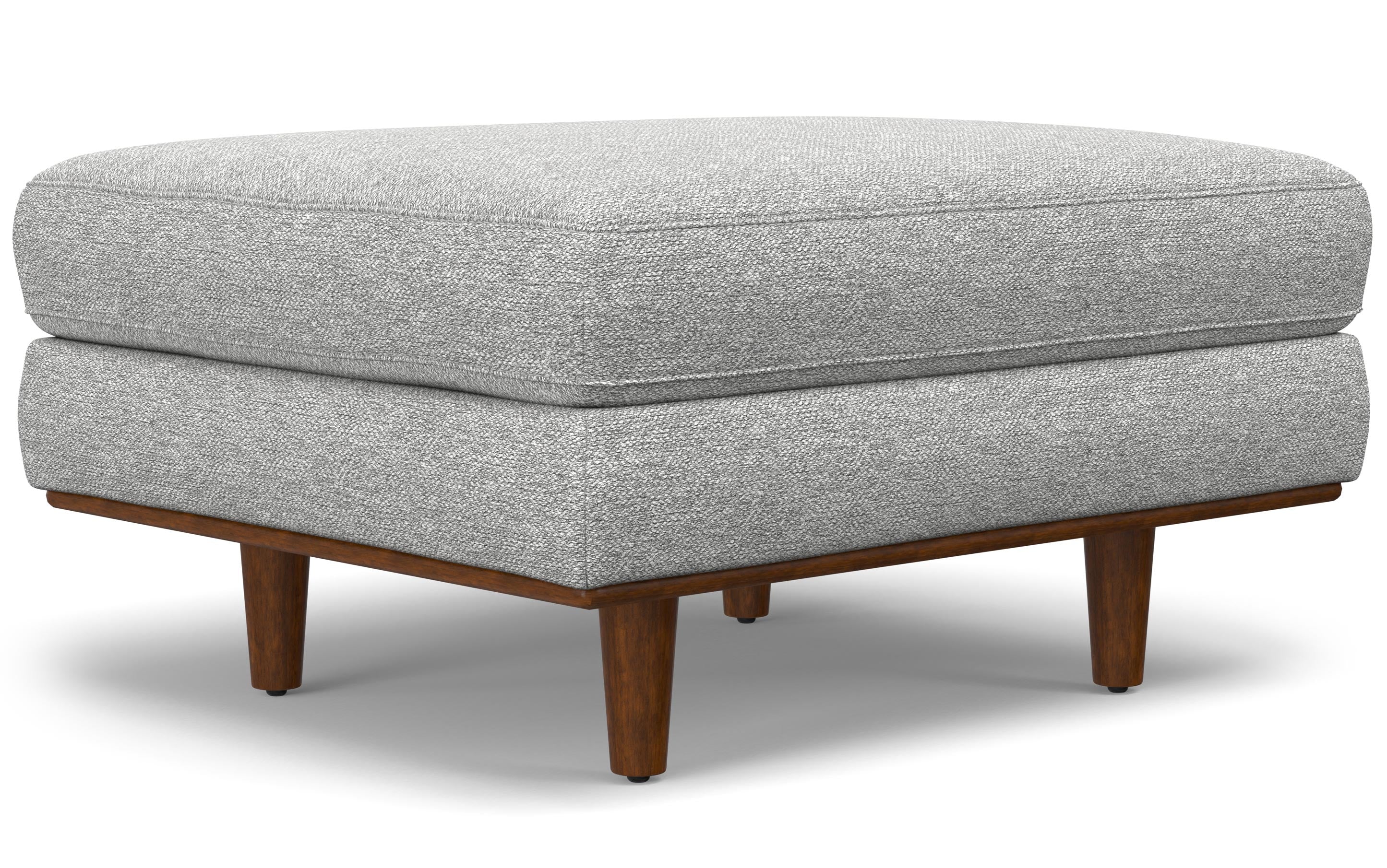 Morrison Ottoman in Woven-Blend Fabric