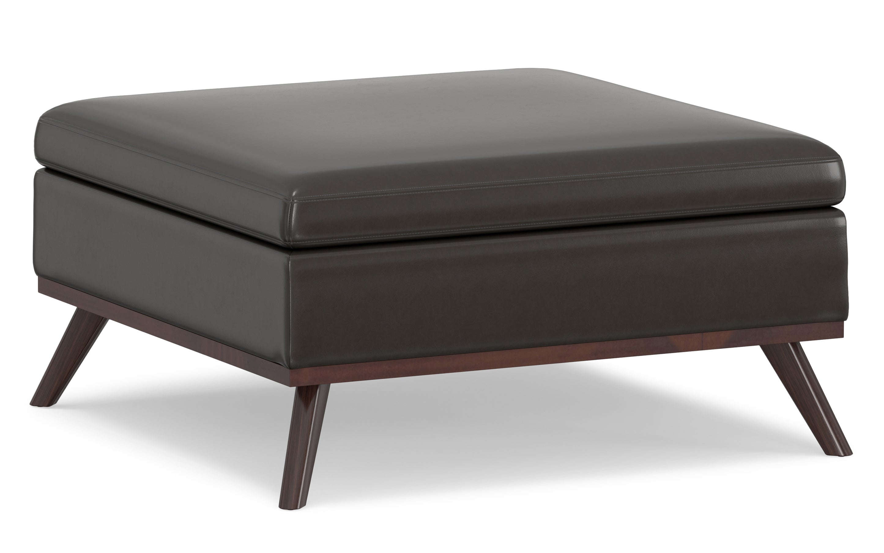 Owen Medium Square Table Ottoman in Vegan Leather