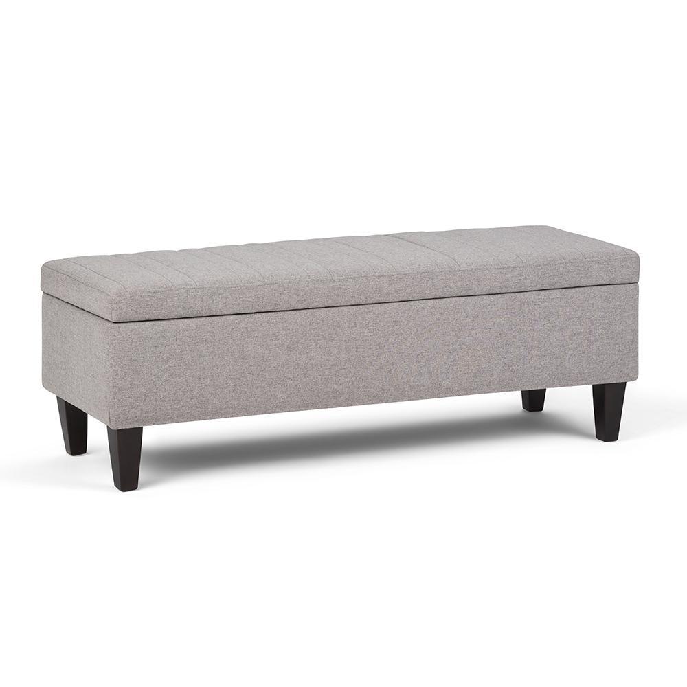 Monroe Storage Ottoman in Linen