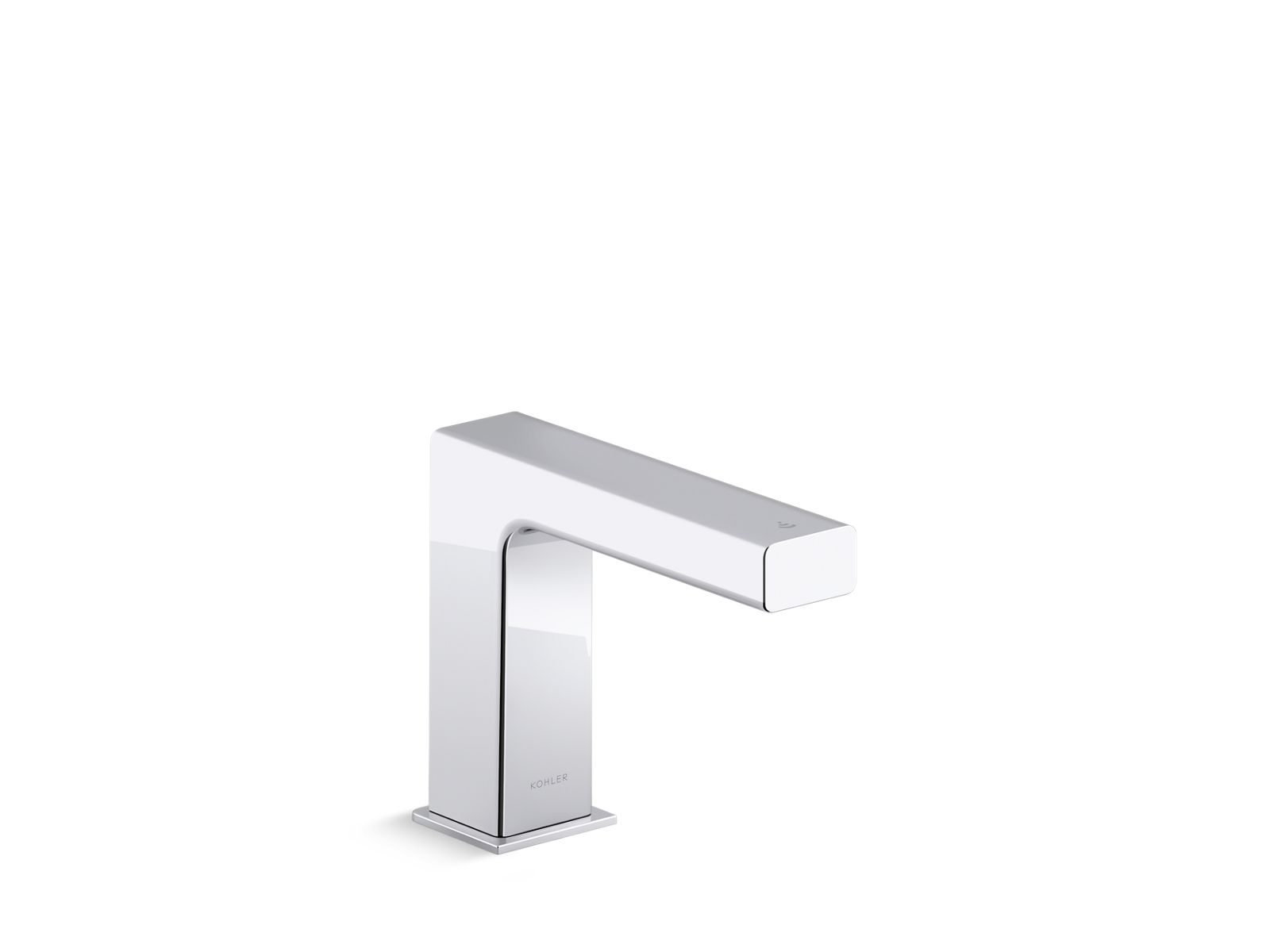 KOHLER K-104S37-SANA Strayt Touchless single-hole lavatory faucet with Kinesis sensor technology and temperature mixer, DC-powered, 0.5 gpm