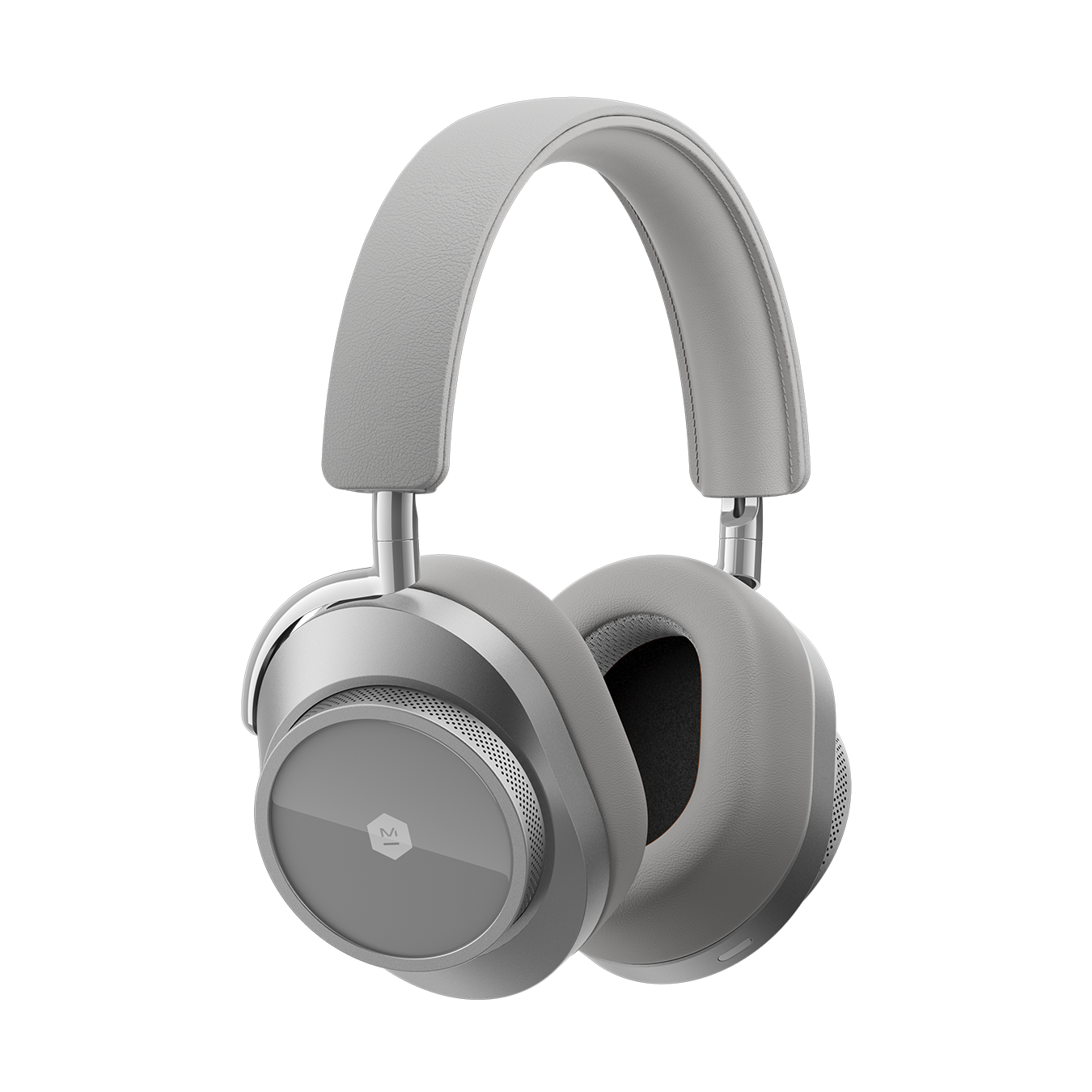 Master & Dynamic® MW75 Wireless Premium Leather Headphones - Silver Metal/Grey