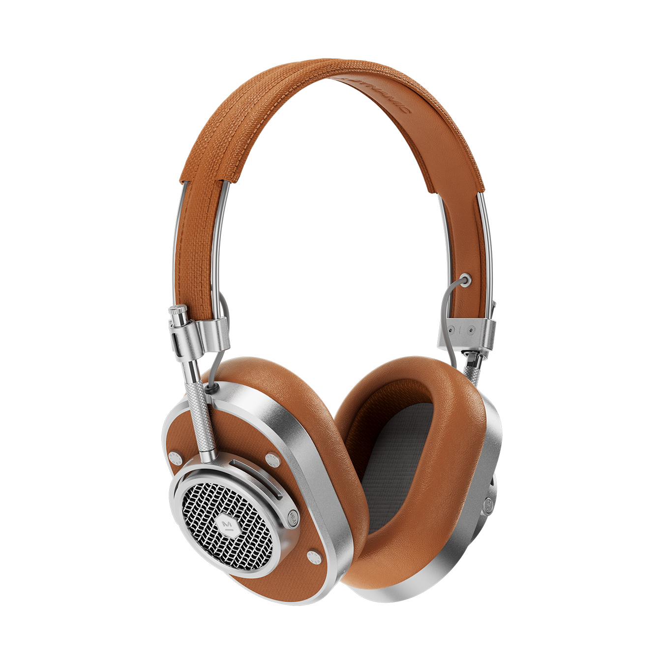 Master & Dynamic® MH40 Wireless Over-Ear Premium Leather Headphones - Silver Metal/Brown