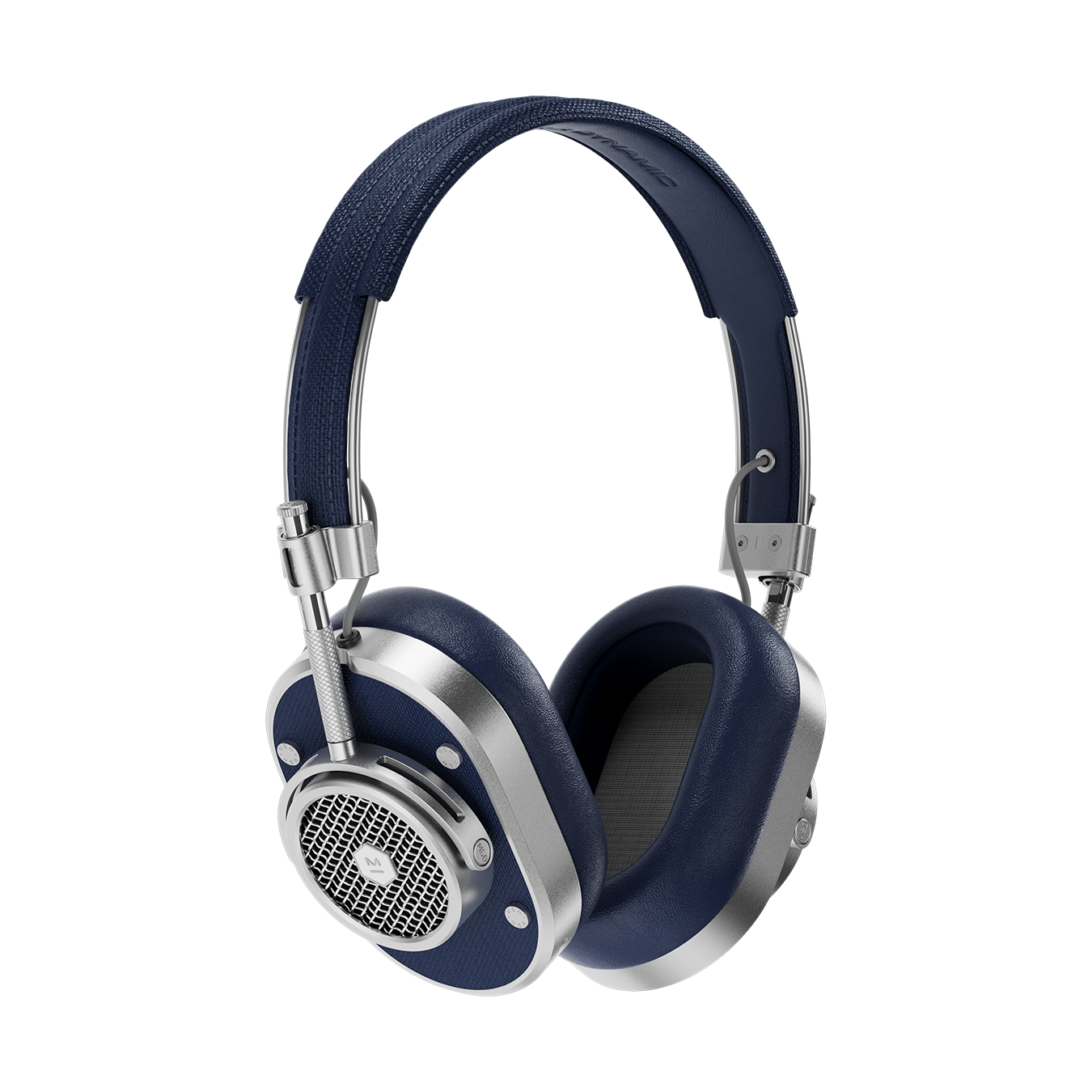 Master & Dynamic® MH40 Wireless Over-Ear Premium Leather Headphones - Silver Metal/Navy